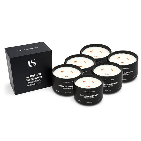 Luxury 3-Wick Candle, 6 Pack