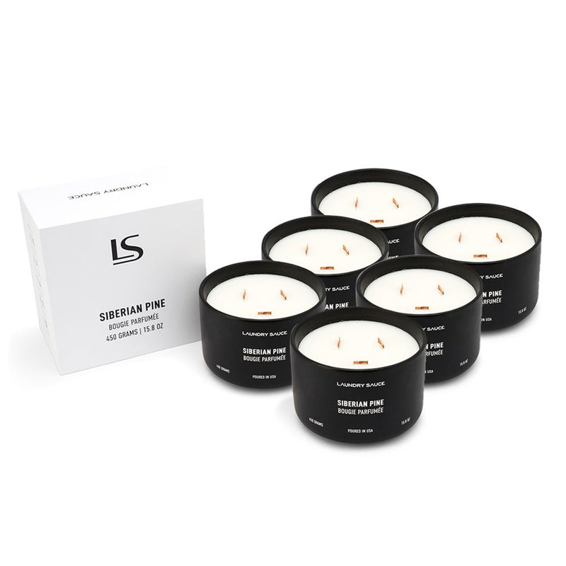 Laundry Sauce - Luxury 3 - Wick Candle, 6 Pack - Siberian Pine - 11